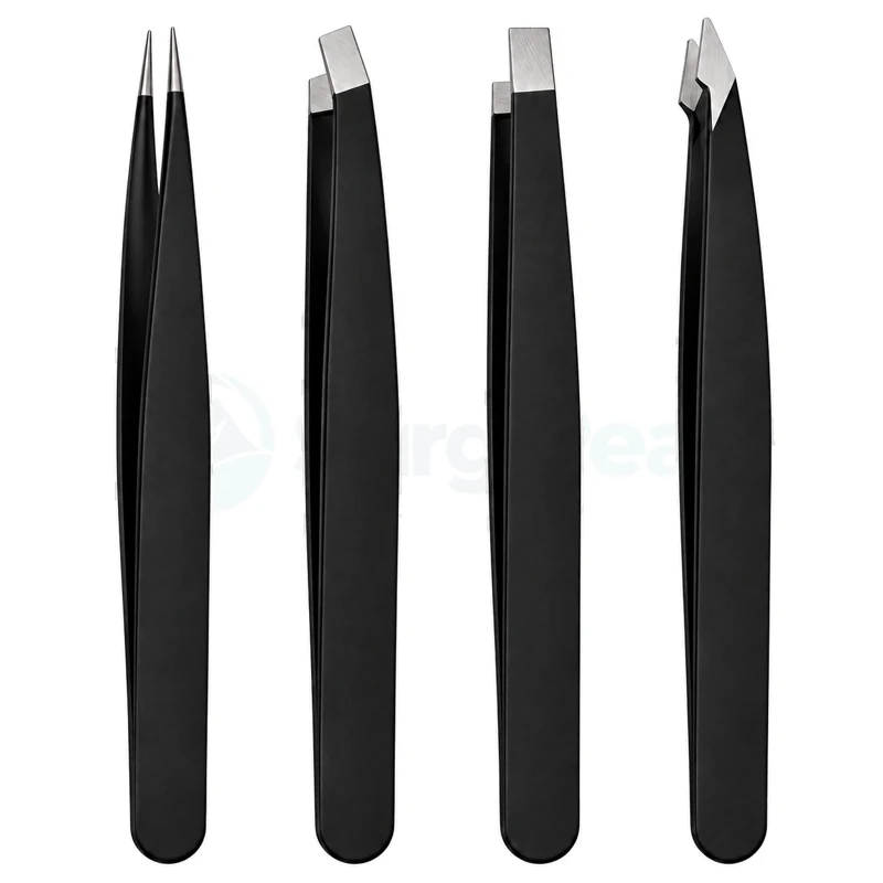 4-Piece Eyebrow Tweezer Kit