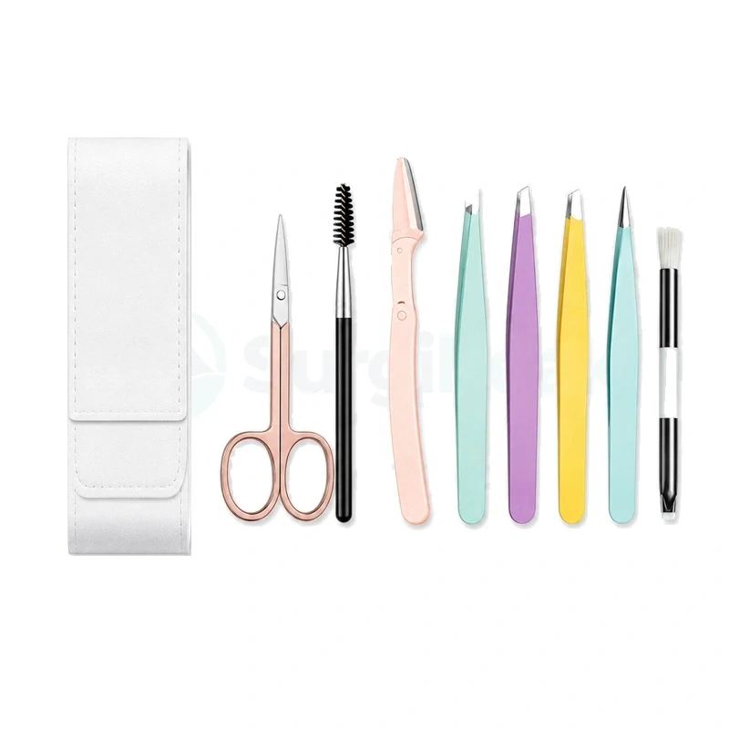 7 PCS Professional Eyebrow Tweezers Set