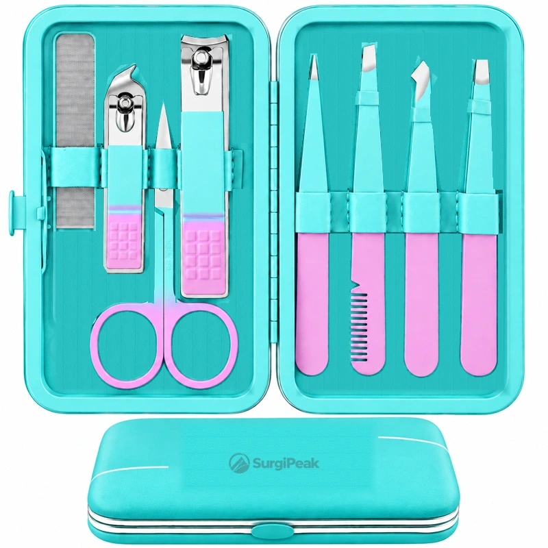 8PCS Tweezers & Nail Clippers Set