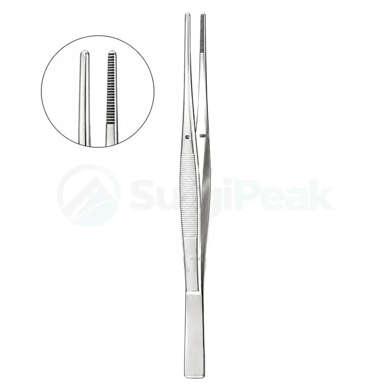 Cushing Dressing Forceps 7″ 17.8cm Serrated Scraper End