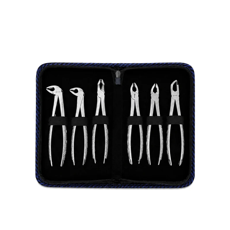 Dental Extraction Forceps 6-Piece Kit