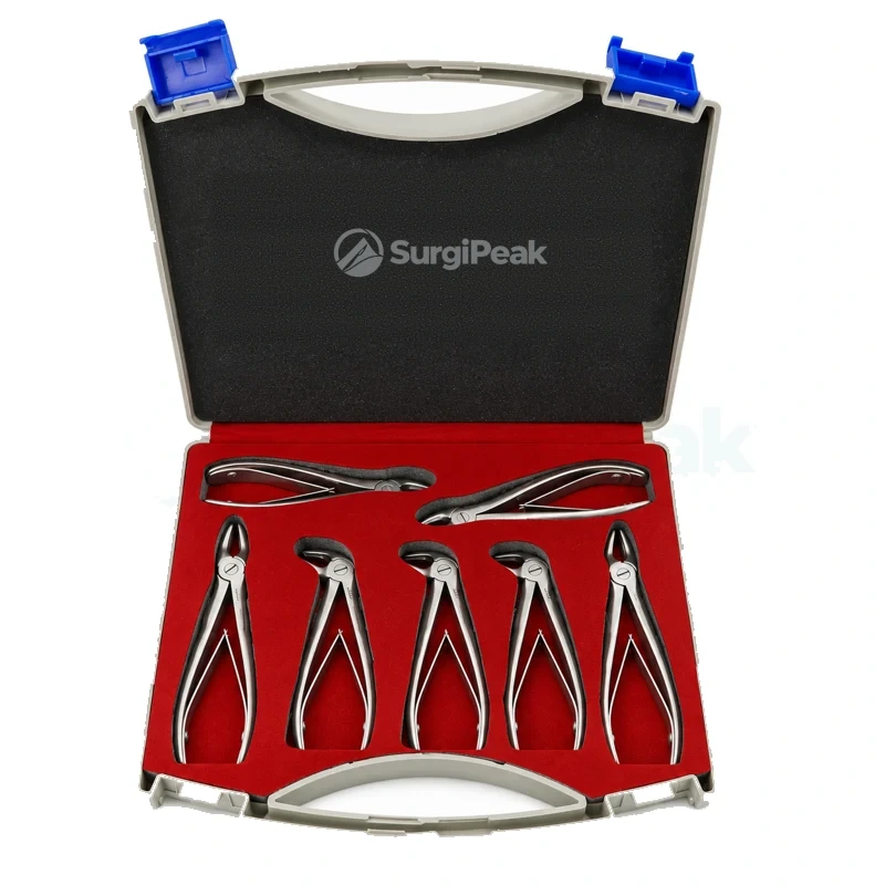 Dental Extraction Forceps Kit Premium Set of 7