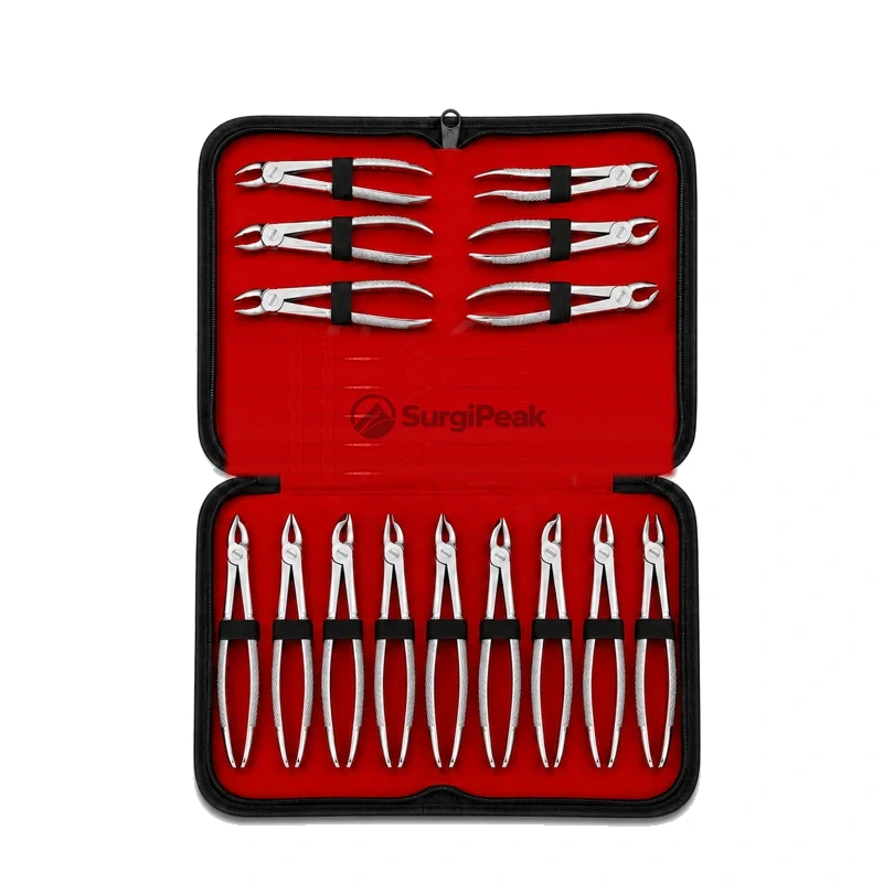 Dental Extraction Forceps Set (9-Piece)
