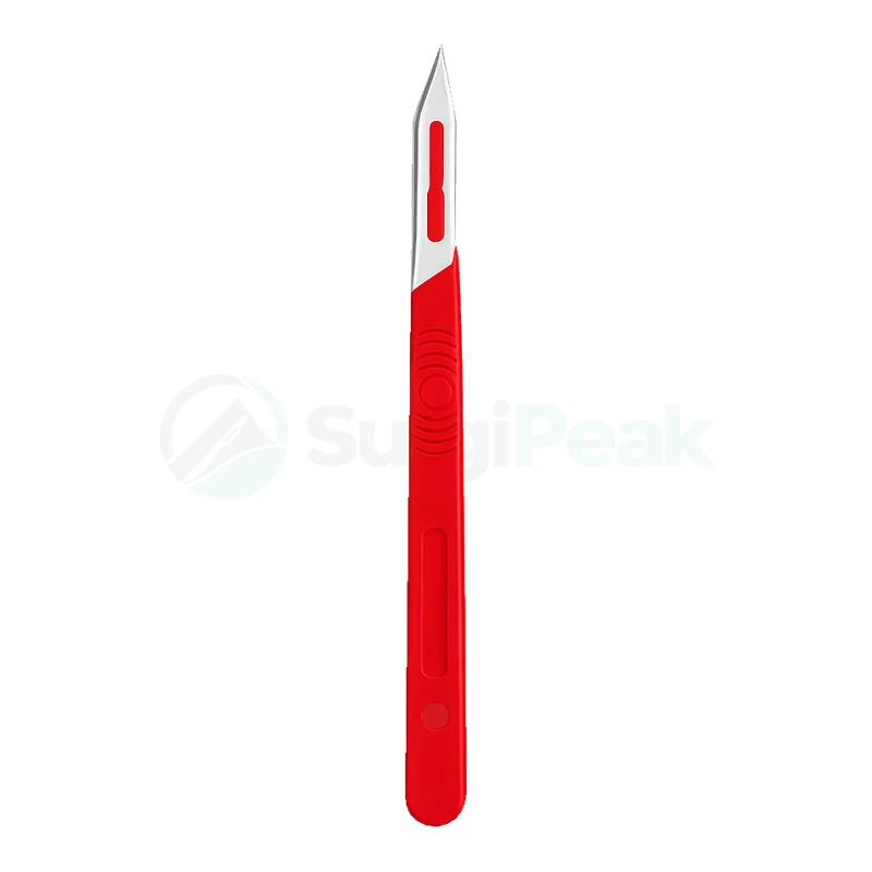 Disposable Surgical Scalpel Sterile Surgical Blade with Plastic Handle
