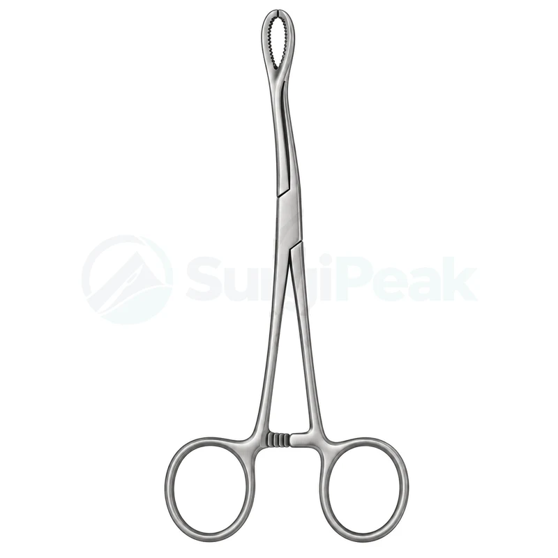 Foerster Sponge Forceps Curved 7″ 180mm Serrated Jaw