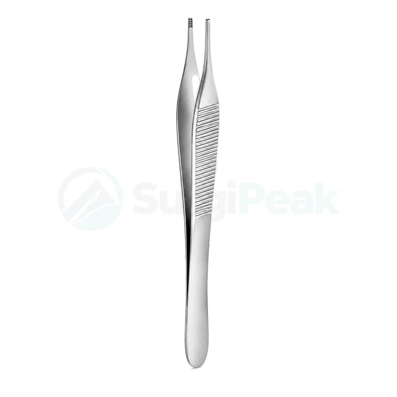 Hudson Ewald Thumb Dressing Forceps Serrated Tips 12 cm