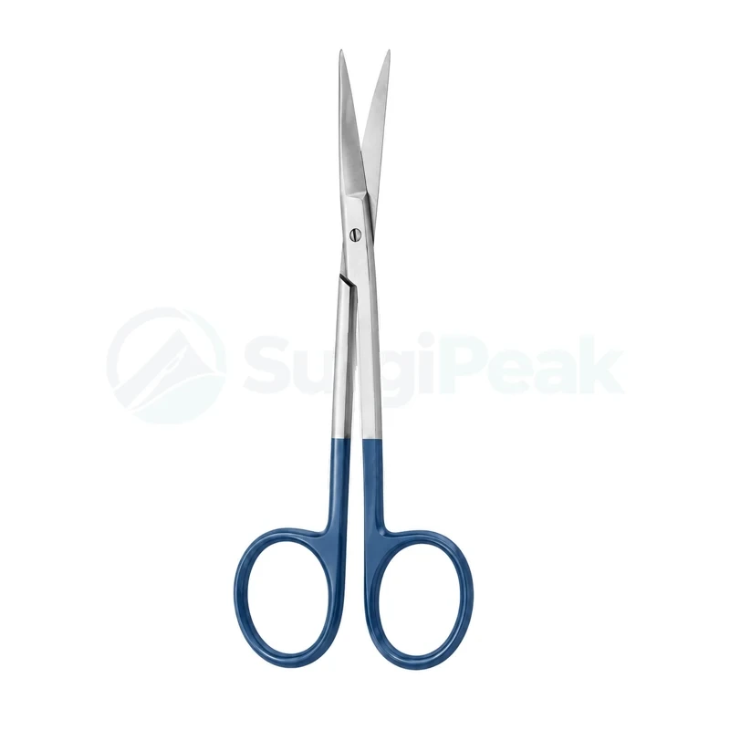 Iris Scissors Titanium Nitride Blue 115 mm