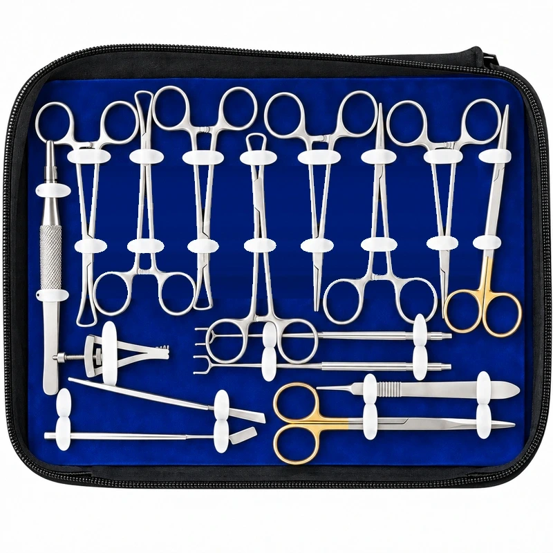 Minor Surgery Microsurgery Instruments Set With Bag