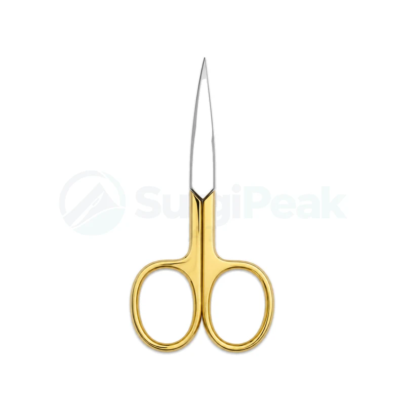 Professional Gold Curved Baby Nail Scissors