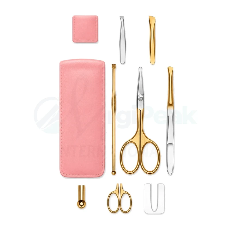 Professional Stainless Steel Eyebrow Tweezer Set